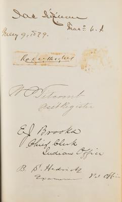 Lot #56 James A. Garfield and the 38th and 39th United States Congress Autograph Album with (150+) Signatures - Image 5