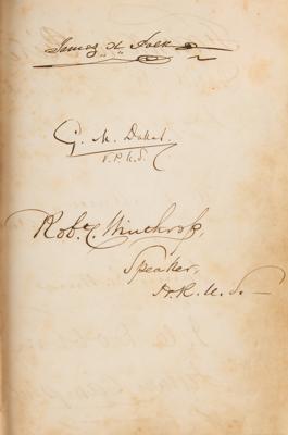 Lot #37 James K. Polk, Franklin Pierce, Sam Houston, and Jefferson Davis: 19th Century American Politicians Autograph Album (120+) Signatures - Image 3