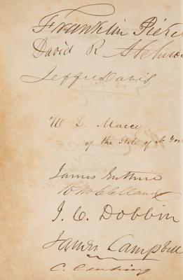 Lot #37 James K. Polk, Franklin Pierce, Sam Houston, and Jefferson Davis: 19th Century American Politicians Autograph Album (120+) Signatures - Image 2