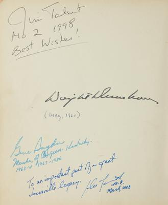 Lot #38 Six Presidential Signatures of Coolidge, Truman, Eisenhower, Nixon, Carter, and Bush, Collected as Part of a 47th United States Congress Autograph Album with (300+) Signatures - Image 4