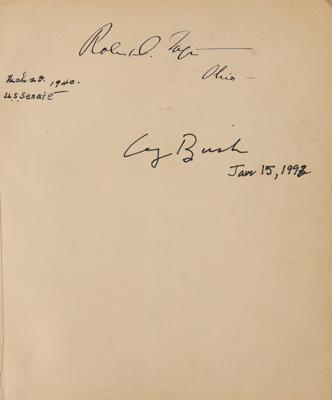 Lot #38 Six Presidential Signatures of Coolidge, Truman, Eisenhower, Nixon, Carter, and Bush, Collected as Part of a 47th United States Congress Autograph Album with (300+) Signatures - Image 6