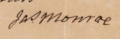 Lot #5 James Monroe Autograph Letter Signed to Consul-General at Paris - Image 2