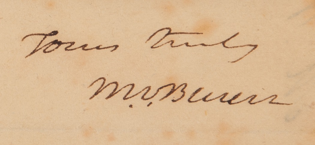 Lot #106 Martin Van Buren Autograph Letter Signed - Image 2