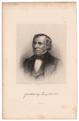 Lot #8 Zachary Taylor Signature - Image 2