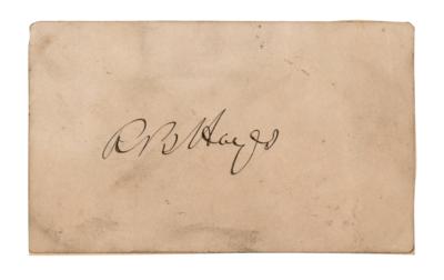 Lot #63 Rutherford B. Hayes Signature