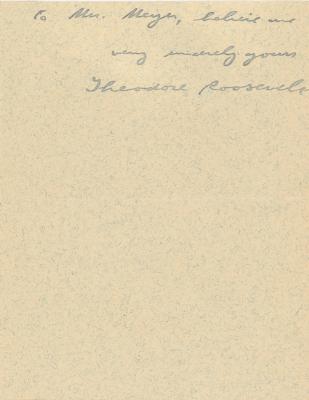 Lot #25 Theodore and Edith Roosevelt (2) Autograph Letters Signed on White House Letterhead - Image 4