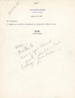 Lot #34 Lyndon B. Johnson Autograph Note Signed as President on Vietnam - Image 2