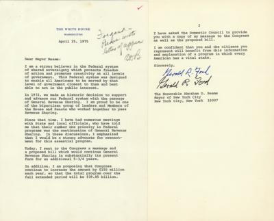 Lot #54 Gerald Ford Typed Letter Signed - Image 1