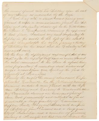 Lot #318 Battle of Bull Run: Contemporary Manuscript Report Signed by Robert H. Chilton - Image 4