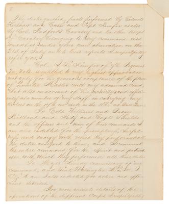 Lot #318 Battle of Bull Run: Contemporary Manuscript Report Signed by Robert H. Chilton - Image 8