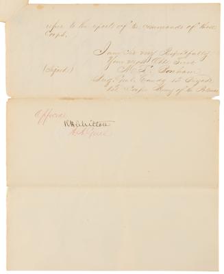 Lot #318 Battle of Bull Run: Contemporary Manuscript Report Signed by Robert H. Chilton - Image 9