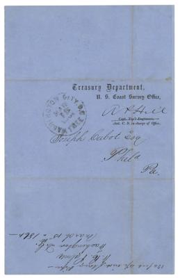 Lot #309 Ambrose P. Hill Signed Treasury Department Circular - Image 1