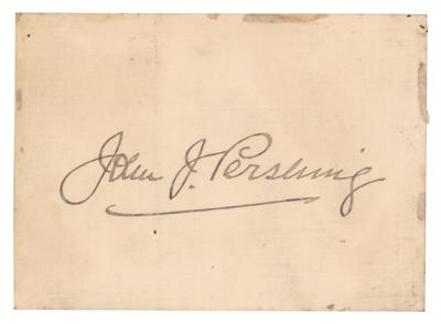 Lot #351 John J. Pershing Autograph Letter Signed to Patton's Sister and Signature - Image 1