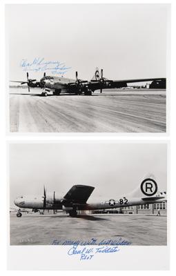 Lot #327 Paul Tibbets and Charles Sweeney (3) Signed Photographs - Image 1