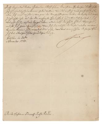 Lot #207 Frederick the Great Letter Signed