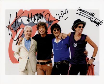 Lot #605 Rolling Stones Signed Photograph