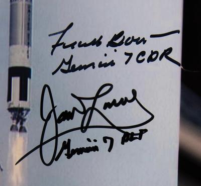 Lot #416 Gemini 7 Oversized Signed Photograph - Image 2