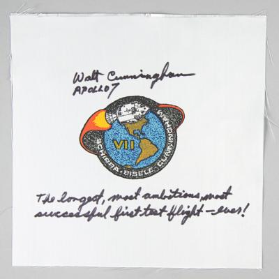 Lot #405 Walt Cunningham Signed Apollo 7 Beta Patch - Image 1