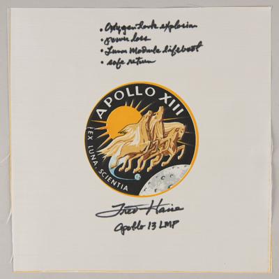 Lot #423 Fred Haise Signed Apollo 13 Beta Patch - Image 1