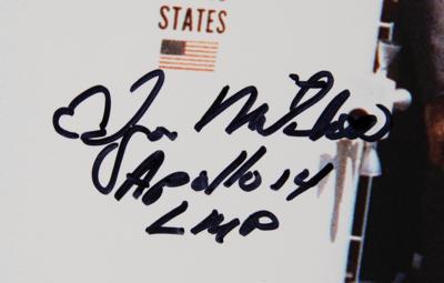 Lot #436 Edgar Mitchell Oversized Signed Photograph - Image 2