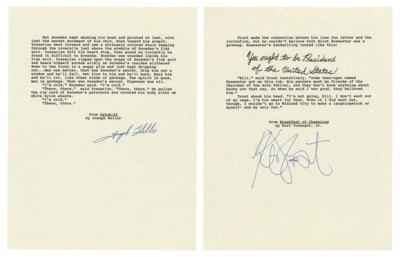 Lot #576 Kurt Vonnegut and Joseph Heller (2) Signed Typescripts - Image 1