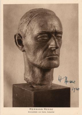 Lot #556 Hermann Hesse Signed Photograph