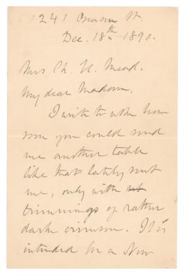 Lot #560 Julia Ward Howe Autograph Letter Signed - Image 1