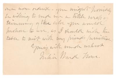 Lot #560 Julia Ward Howe Autograph Letter Signed - Image 4