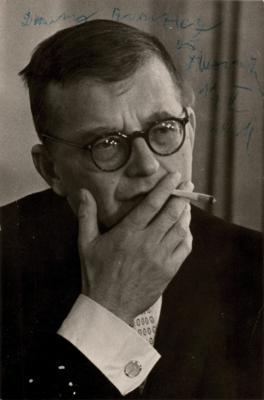 Lot #664 Dimitri Shostakovich Signed Photograph - Image 1