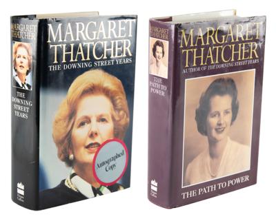 Lot #296 Margaret Thatcher (2) Signed Books
