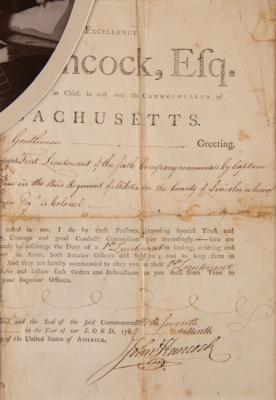 Lot #113 John Hancock Document Signed as Governor of Massachusetts (1784), Appointing a First Lieutenant - Image 2