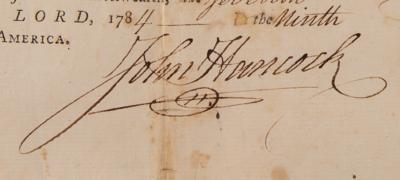 Lot #113 John Hancock Document Signed as Governor of Massachusetts (1784), Appointing a First Lieutenant - Image 3