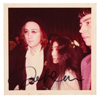 Lot #595 Beatles: John Lennon Signed Candid Photograph - Image 1