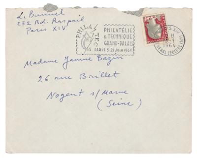 Lot #844 Luis Bunuel Autograph Letter Signed to Janine Bazin - Image 2