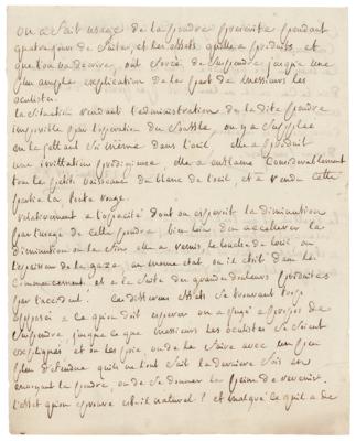 Lot #516 Marquis de Sade Handwritten Manuscript - Image 1