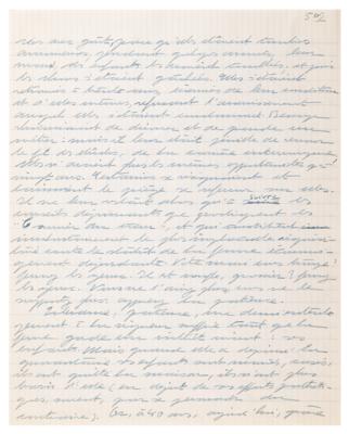 Lot #512 Simone de Beauvoir Handwritten Manuscript on Valentina Tereshkova and the Advancement of Women - Image 11