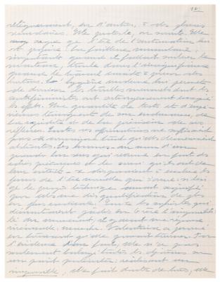 Lot #512 Simone de Beauvoir Handwritten Manuscript on Valentina Tereshkova and the Advancement of Women - Image 3