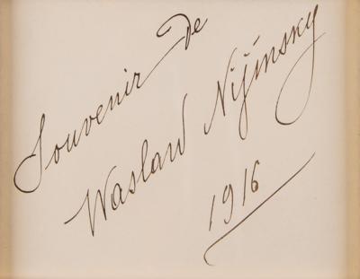 Lot #913 Vaslav Nijinsky Signature - Image 2