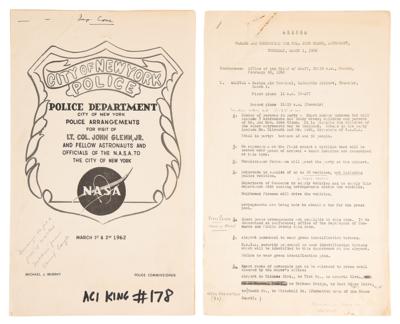 Lot #7017 John Glenn: Unique NYC Policeman's Archive from 1962 Ticker Tape Parade - Image 5