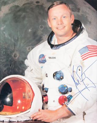 Lot #7099 Neil Armstrong Signed Photograph