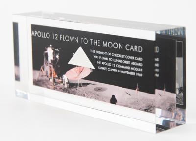 Lot #7120 Apollo 12 Flown Card Swatch Display (Attested to as Flown by Moonpans) - Image 3