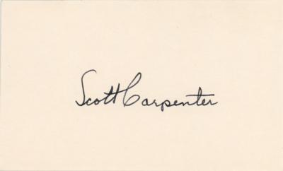 Lot #7011 Scott Carpenter Signature - Image 1