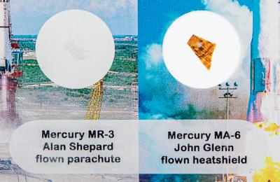 Lot #7022 Mercury MR-3 and MA-6 Relic Display (Attested as Flown) - Image 2