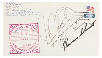 Lot #7213 Apollo 17 Signed Recovery Cover
