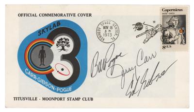 Lot #7280 Skylab 4 Signed Launch Day Cover - Image 1