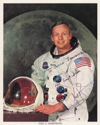 Lot #7102 Neil Armstrong Signed Photograph