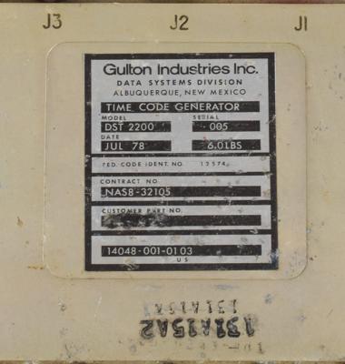 Lot #7321 Space Shuttle Time Code Generator - Image 3