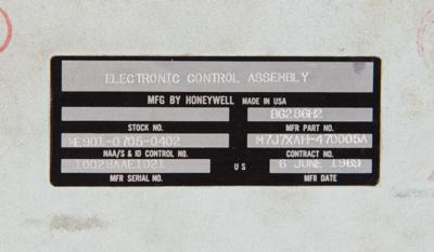 Lot #7232 Apollo CM Block II Electronic Control Assembly (ECA) - Image 3