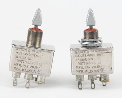 Lot #7252 Apollo CM Block II Klixon Toggle Switches - Image 1