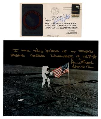 Lot #7125 Apollo 12: Alan Bean and Richard Gordon (2) Signed Items